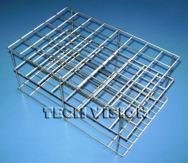 Estante para tubo de ensaio de arame de inox